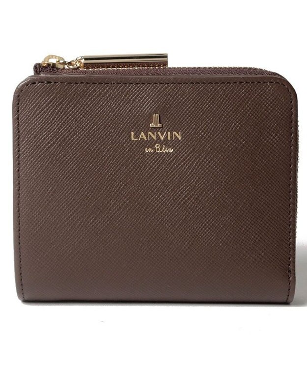 LANVIN en Bleu リュクサンブール　2つ折り財布　Lファスナー ノウチャ