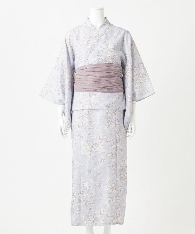 ANY SIS 【着付け簡単5点セット】2WAY セパレート浴衣セット ライトブルー系