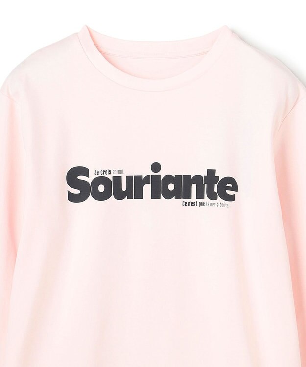 UNFILO コットンスムース グラフィックＴ ピンク