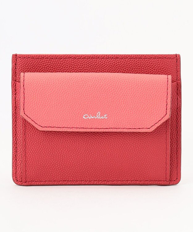 airlist 【ミニマム・本革】ミニ財布　Stella　ステラ チェリー×コーラル