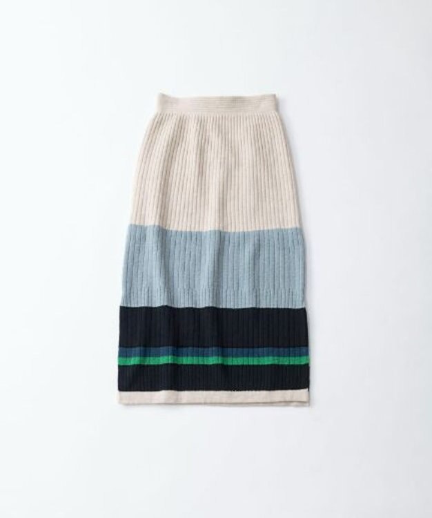 TRICOTE PLAIN RIB MULTI SKIRT／無地リブMULTI SKIRT 80IVORY