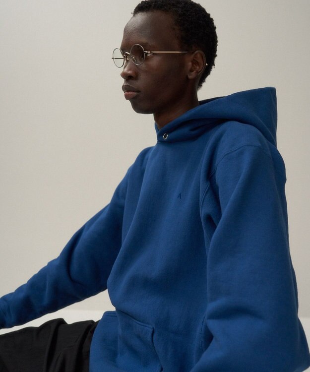 ATON NATURAL DYED URAKE | フーディー - UNISEX BLUE