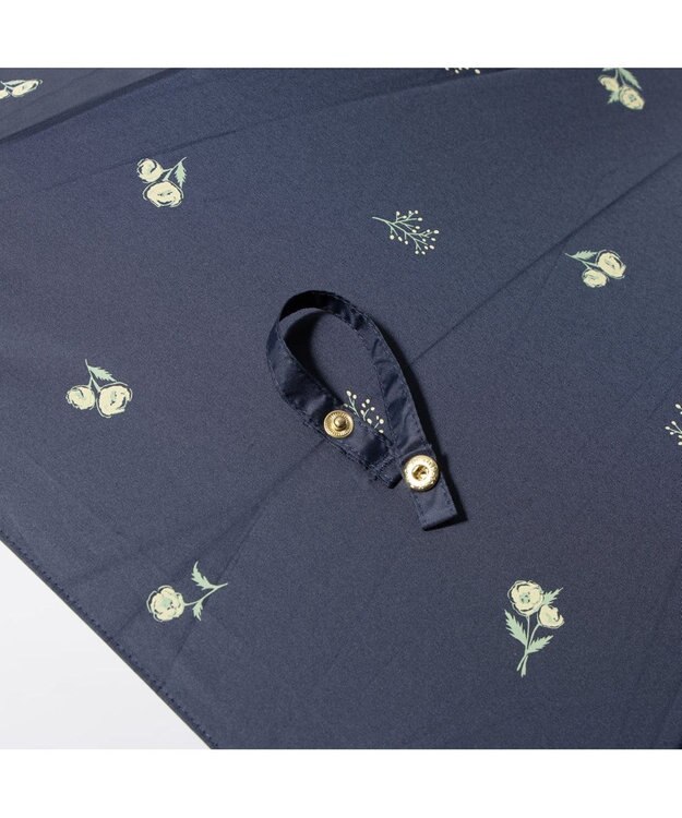 UNBILLION cache nez / 小花ドットプリントショートパラソル ネイビー