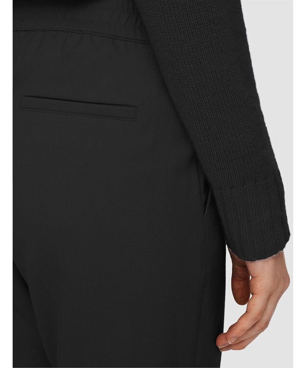 JOSEPH テーラリングクレープ　スリムトラウザーズ Black