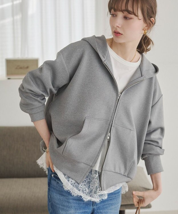 WEGO 【ANGIE VINTAGE】裾レースドッキングロンT ホワイト