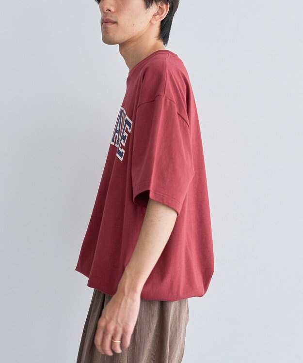 CRAFT STANDARD BOUTIQUE カレッジロゴグラフィックＴシャツ Red