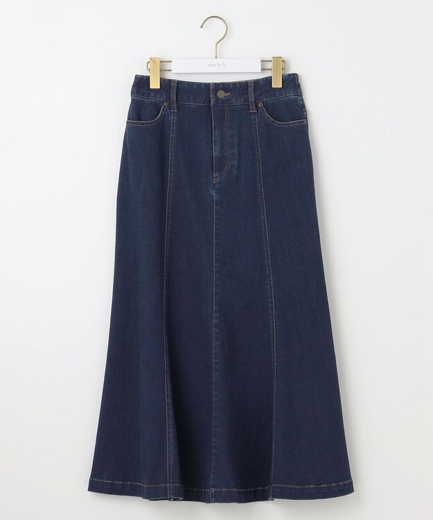 ANY SIS 【洗える】ナローデニム スカート インディゴ