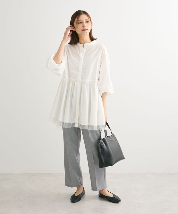 Green Parks きれいシルエットパンツ（テーパード／柄） Gunclub Check