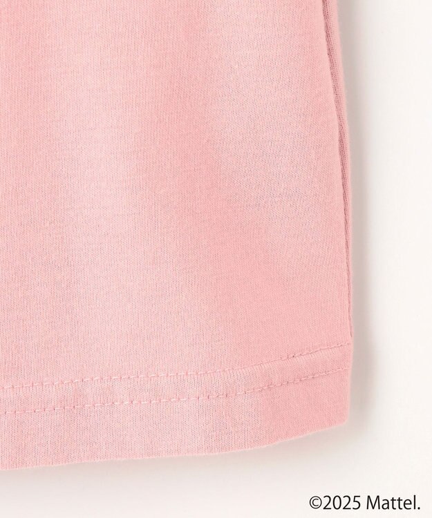 ANY KIDS 【Barbie(TM)】リボン 七分袖Tシャツ ピンク