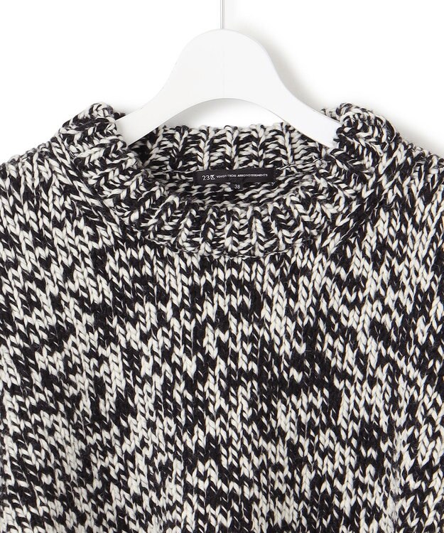 23区 ビッグムリネ ニット モノトーン