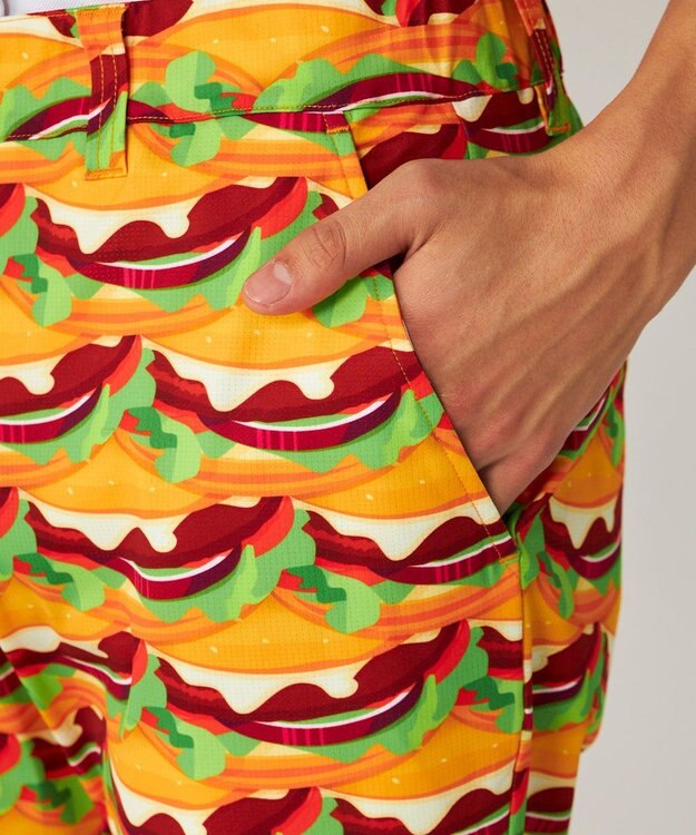 FILA GOLF／marie claire 【Loudmouth】柄ロングパンツ Burger Mania