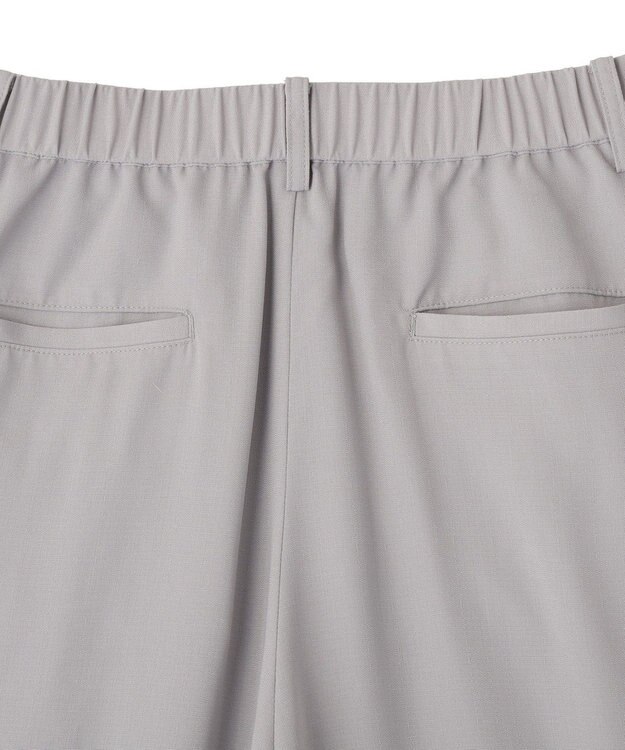 Green Parks セミワイドスラックスパンツ Light Gray