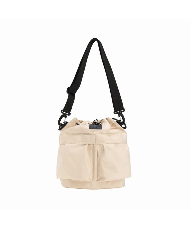 ACE BAGS & LUGGAGE JEWELNA by Jewelna Rose ナイロン巾着バッグ 16201 軽量 2WAY ハンドバッグ ショルダーバッグ アイボリー