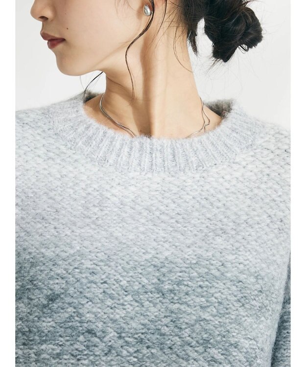 CRAFT STANDARD BOUTIQUE グラデーションクルーネックプルオーバー Gray