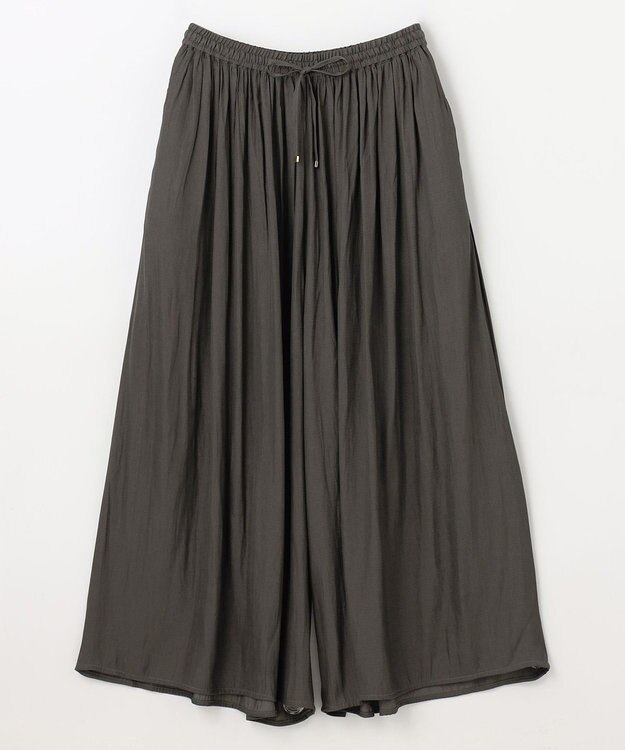 ANY L 【ウエストゴム】リラックススカーチョ チャコール