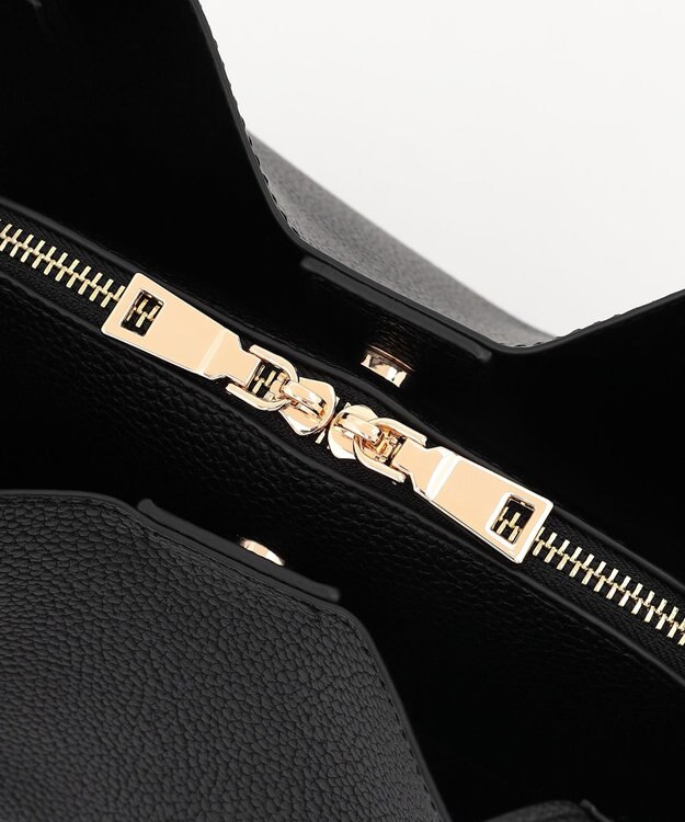 LA BAGAGERIE ソフトシュリンク2WAYハンドバッグ small ブラック