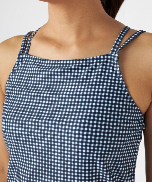 OP／FILA 【ocean pacific】モックネックラッシュガード付き 水着5点セット チェック