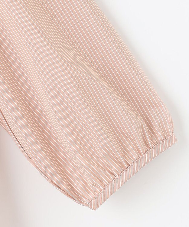 J.PRESS LADIES 【WEB限定カラーあり・洗える・イージーケア】 アーネストストライプ スリットネック カットソー ピンク系1