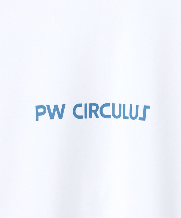 PW CIRCULUS 【吸水速乾 /  UV遮蔽率99.9% UVカット / ストレッチ】【MEN】アニマルグラフィックロングスリーブモックT  ゴルフ ホワイト系
