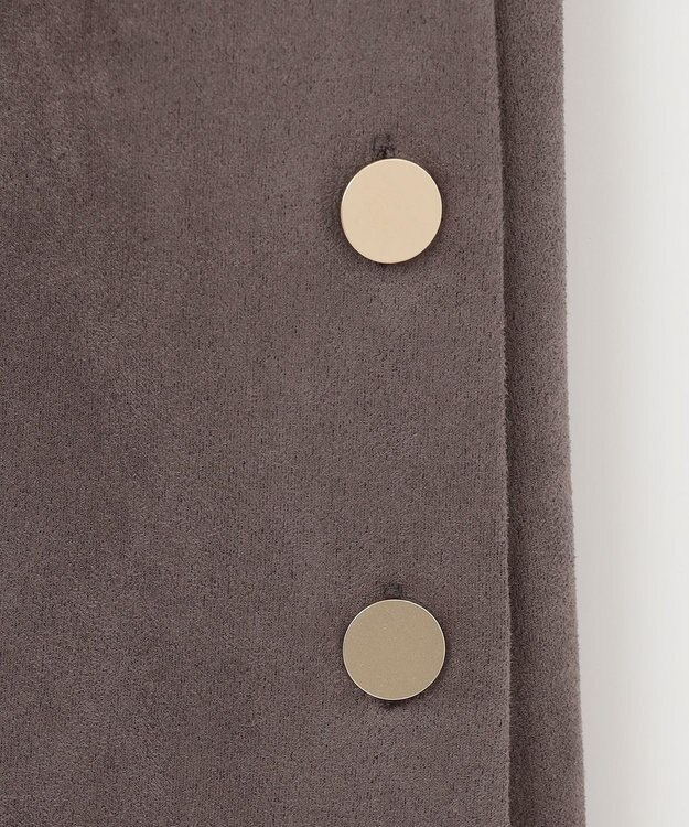 J.PRESS LADIES L 【洗える】スエードダンボール ジャンパースカート ブラウン系