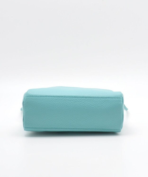 blancle シュリンクレザー ハーフサークルショルダー ロビンエッグブルー