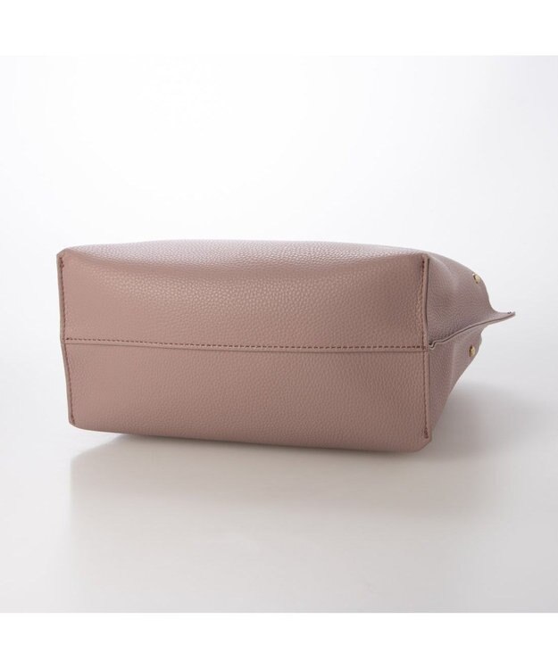 UNBILLION カシュカシュ cachechche / セパレートカラーパーテーショントート ラベンダーグレー