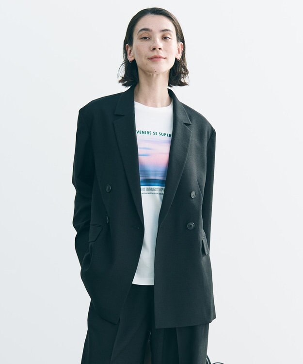 UNFILO TENNEN TOUCH ダブルブレスト ジャケット ブラック