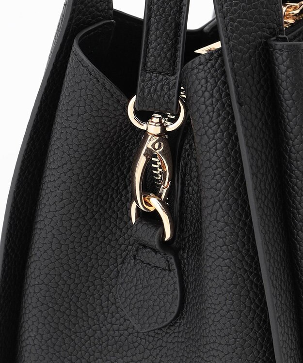 LA BAGAGERIE ソフトシュリンク2WAYハンドバッグ small ブラック