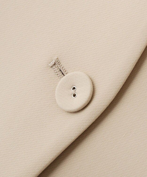 YECCA VECCA ストレッチノーカラージャケット Light Beige