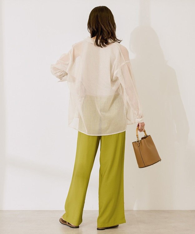 AMERICAN HOLIC メッシュ長袖シャツ【WEB限定カラー有り】 Ivory