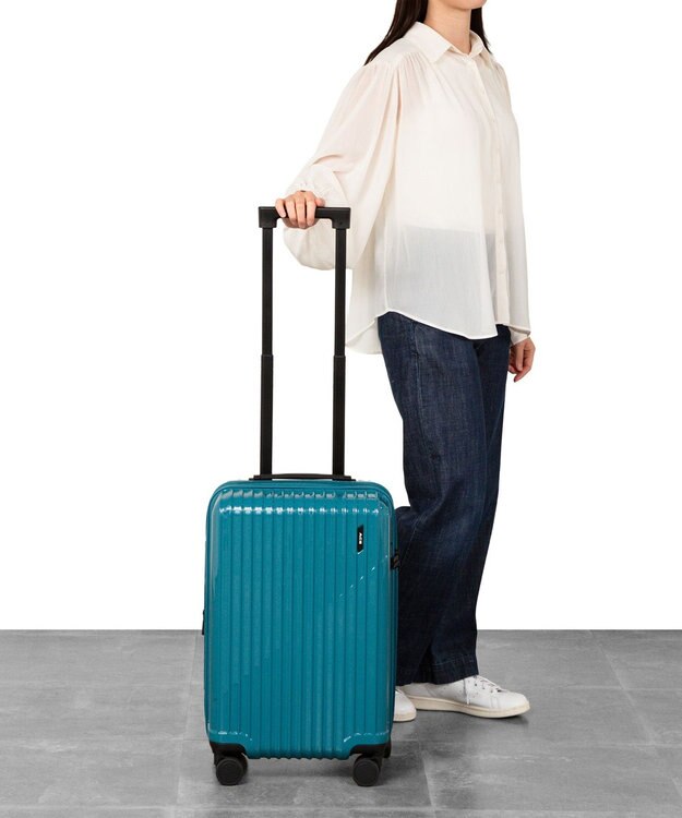 ACE BAGS & LUGGAGE 【WEB限定】ACE クレスタS スーツケース 35/42L 機内持ち込み ストッパー付き 09161 エース ブルーグリーン