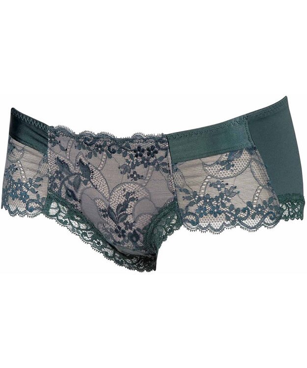 WACOAL ボーイレングス ショーツ BXC408とペア はきこみ丈あさめ レディース PXC608 /ワコール グリーン