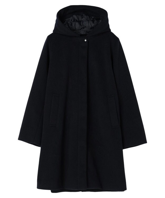 Green Parks ２ｗａｙフード取り外し比翼コート Navy