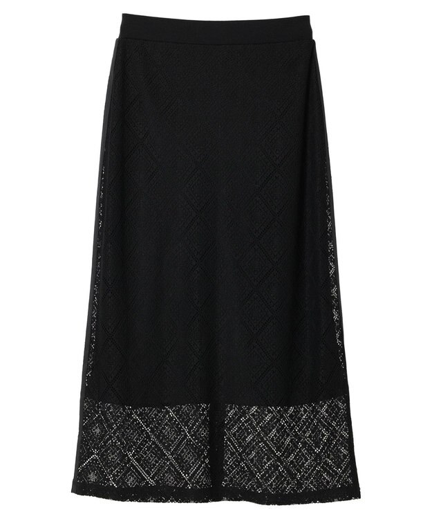 earth music&ecology モチーフナロースカート Black