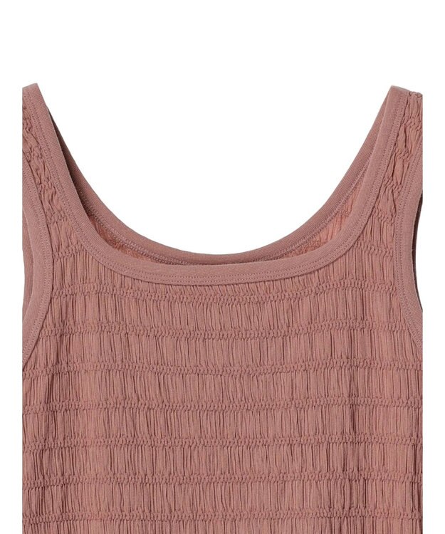 earth music&ecology シャーリングタンクトップ Pink