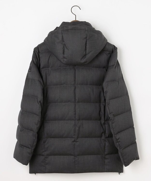 JOSEPH ABBOUD 【フード取り外し可】ライトメリノダウン ブルゾン グレー系