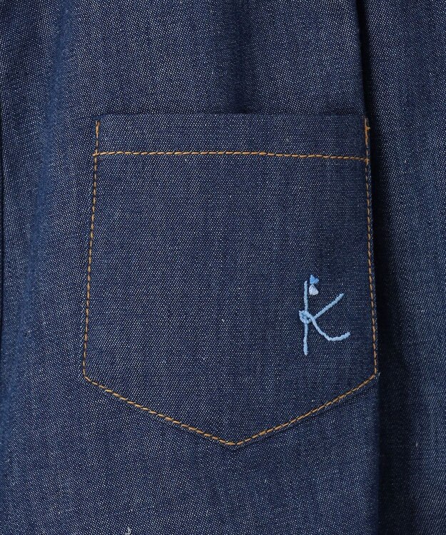 組曲 KIDS 【80-100㎝】デニム ジャンパースカート ブルー系