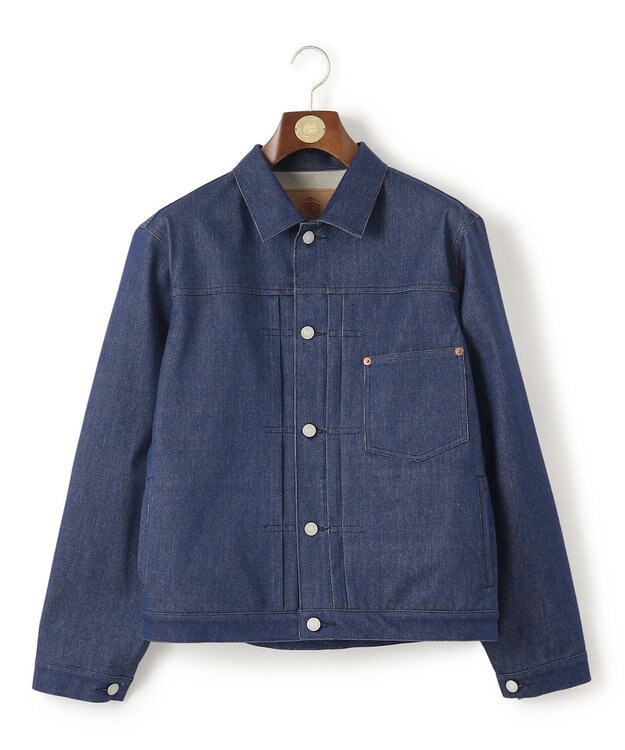 J.PRESS MEN 【KANEMASA JERSEY】ジャージー デニムジャケット ブルー系