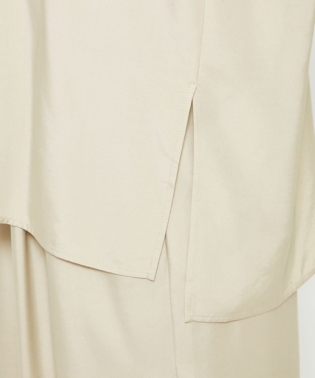 uncrave フィブリルシャンブレー ミドルシャツ ライトベージュ