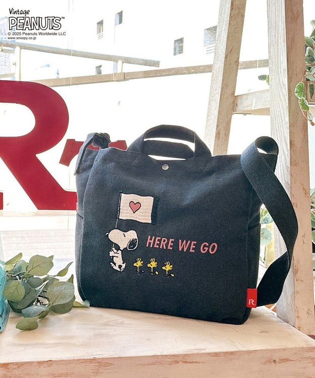 ROOTOTE 8441【スヌーピー】IP.ミディアム.2way.ピーナッツ-0J 03：グレー