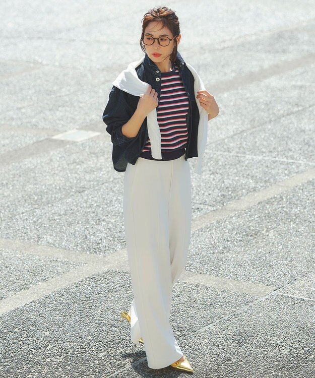 ANY ツインニットセット（ノースリーブニット＋カーディガン） エクリュ