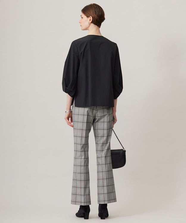 ICB T/Rグレンチェック　セミフレアパンツ グレンチェック系