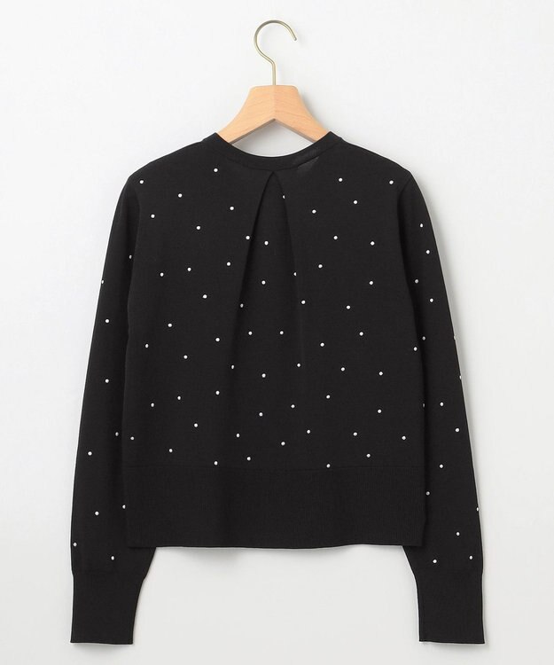 組曲 【WEB限定】ドットニット カーディガン ブラックドット系5