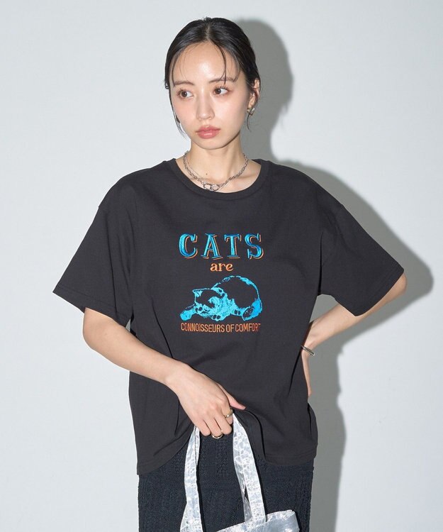 earth music&ecology 刺繍Tシャツ C