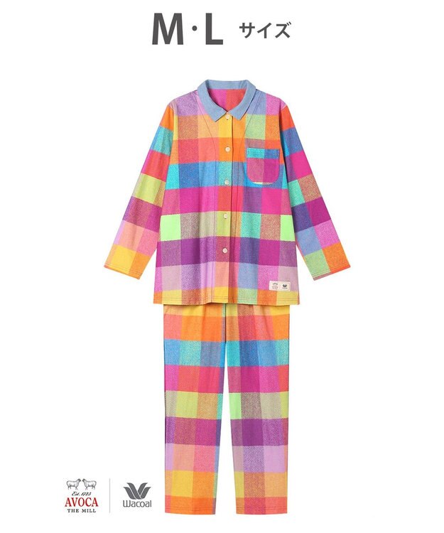 パジャマ 【AVOCA×ワコール】 長袖 長ズボン 綿100%(本体) レディース