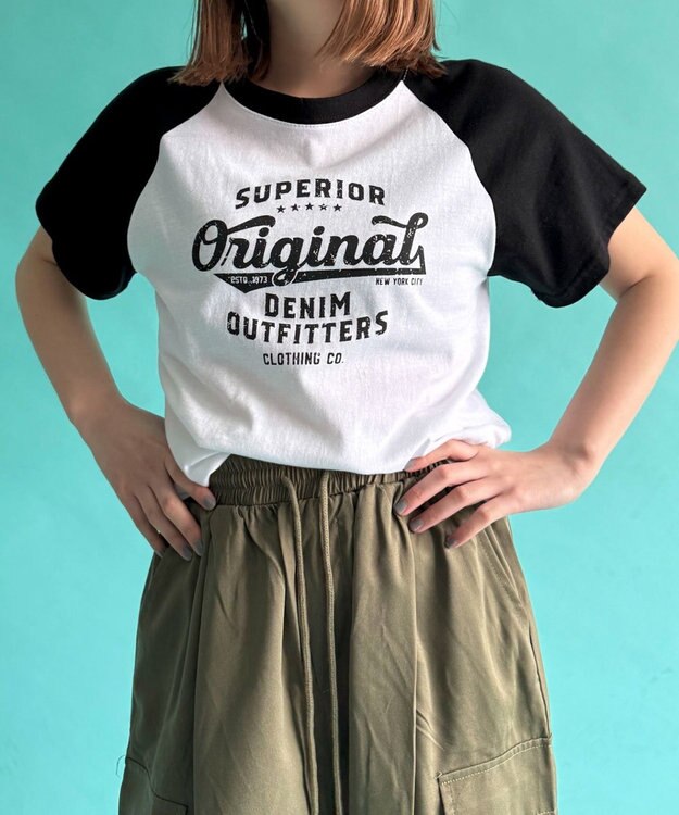 WEGO ロゴラグランT ホワイト