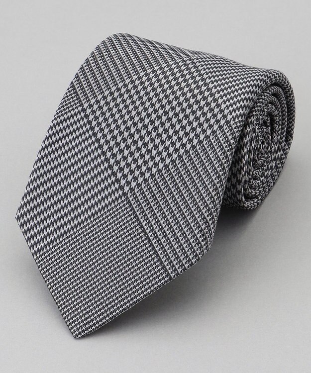 GOTAIRIKU GOTAIRIKU別注【日本製】シルク ネクタイ_チェック柄 グレー系8