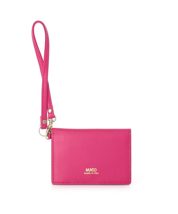 IBIZA MUNDO　牛革　パスケース ピンク