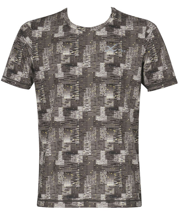 CW-X 【MEN】 CW-X トップス 【薄軽ランニングシャツ】 半袖 3分袖 Ｕネック 吸汗速乾性(本体) メンズ DLO155 /ワコール シルバーグレー