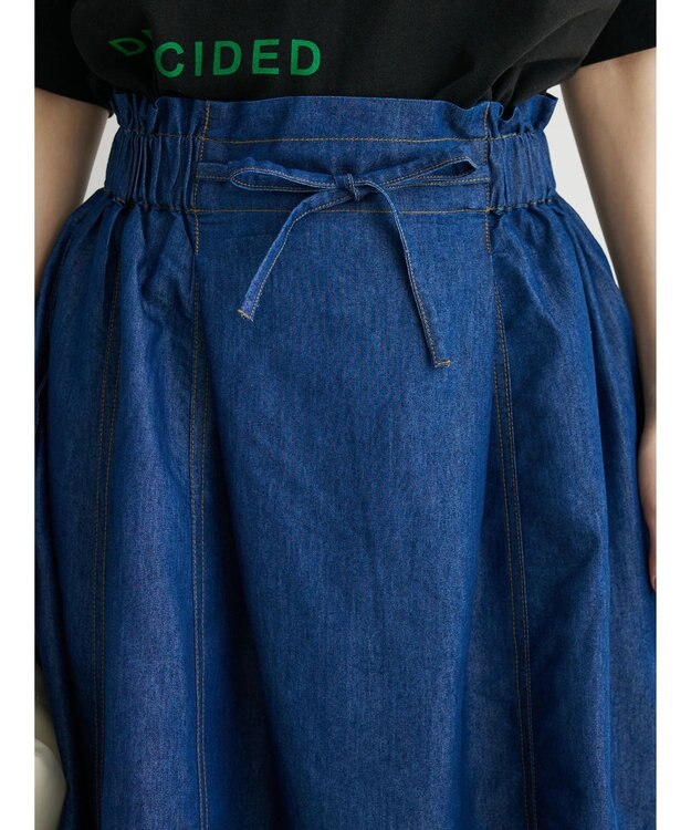 Green Parks Ｉ　デニムハギロングスカート Dark Indigo